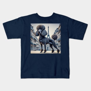 Avant-Garde French Poodle Kids T-Shirt